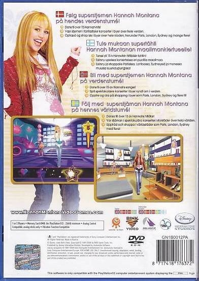 Disney Hannah Montana Spotlight World Tour - PS2 (Genbrug)